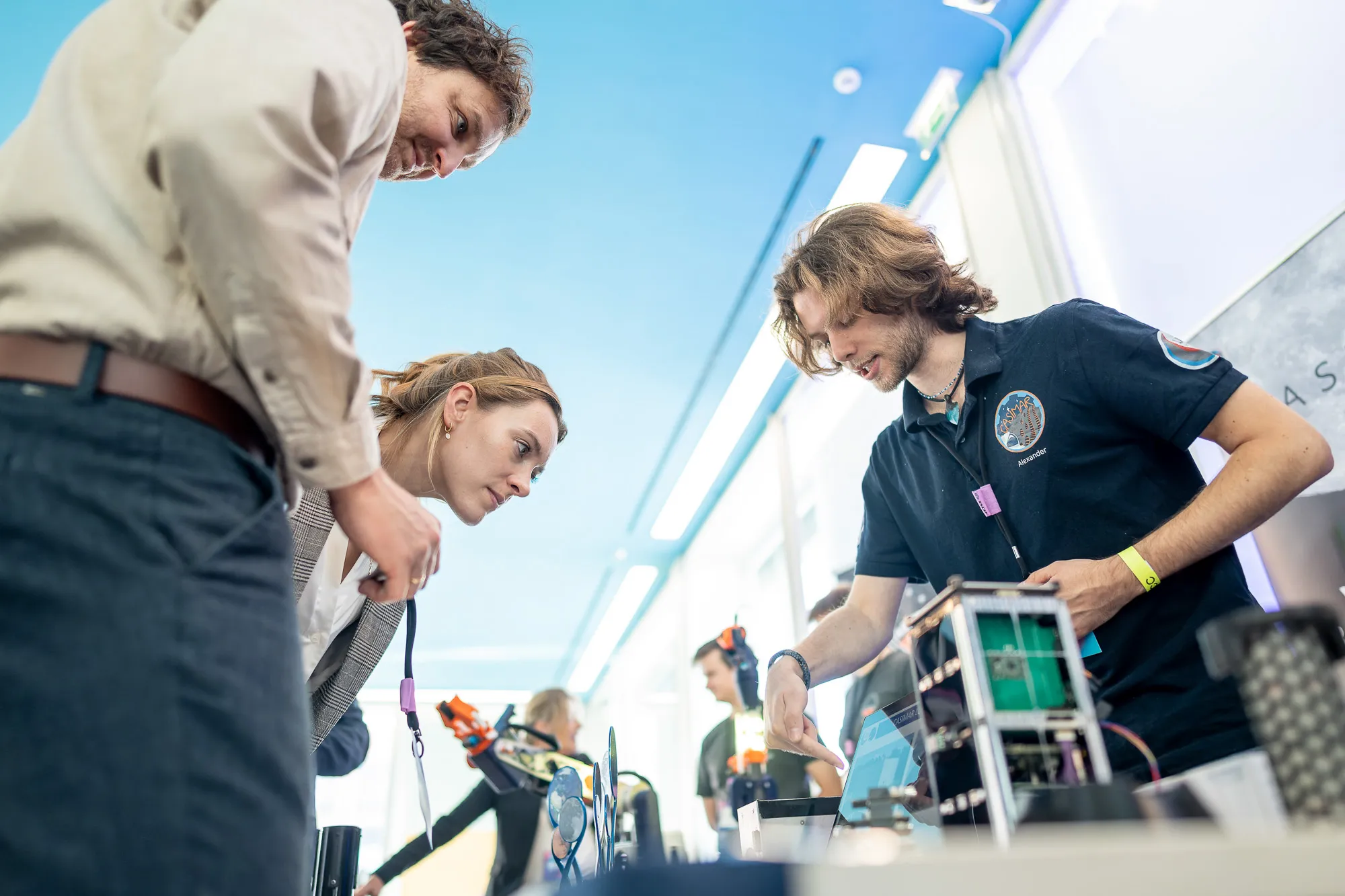 Our (former) second speaker Alexander Kerth explaing the CASIMAR project © Christian Kruppa